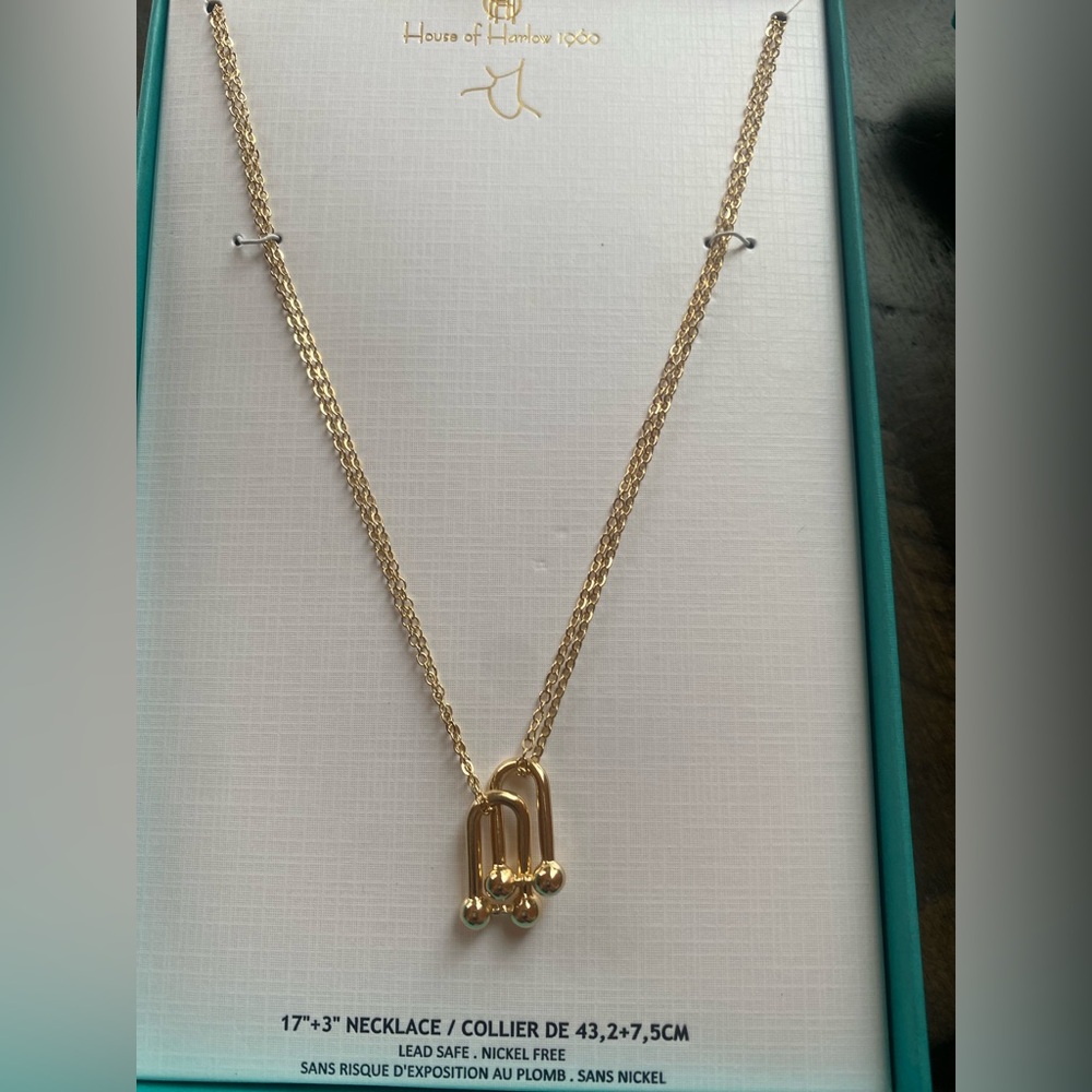 House of Harlow gold tone necklace